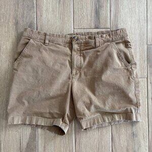 Chubbies 7" Chino Shorts Mens 33" Waist Dark Khaki Summer Beach Party Preppy